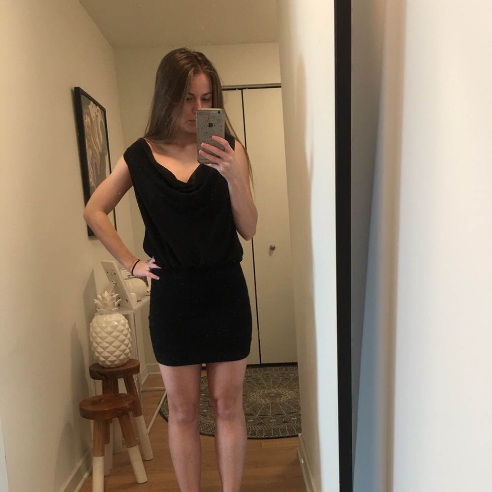 Zara Backless Little Black Dress